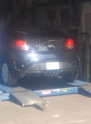 Fixing my crooked  and banged up exhaust :)