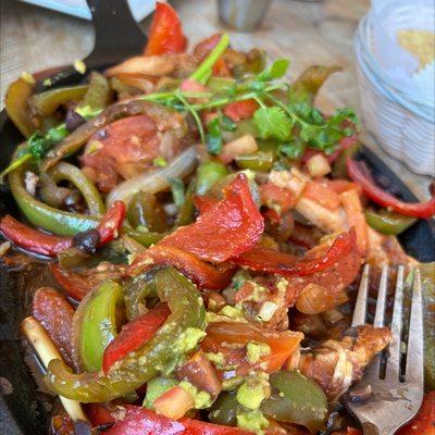 Fajitas with shrimp