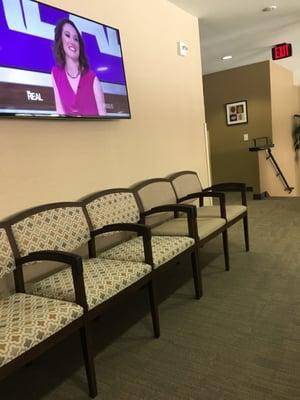 Upstairs waiting area. Reception is downstairs and quite friendly.