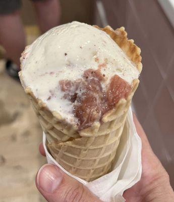 Strawberry pie...tiny scoop for $9.50