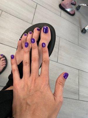 Fresh gel mani and gel pedi