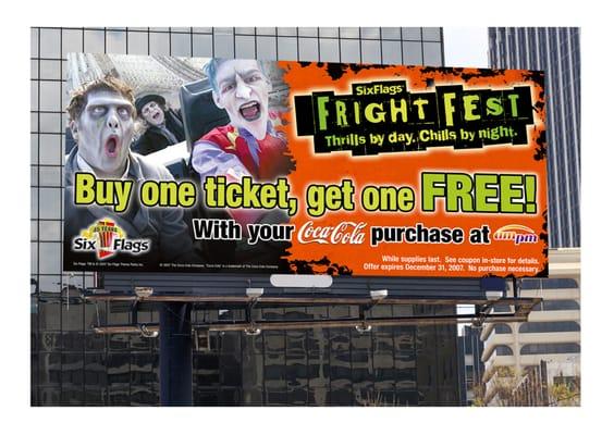 Six Flags Fright Fest Billboard