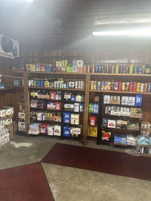 Beer cave stocked with the coldest beers.