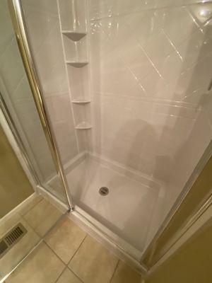 Pictures of new shower