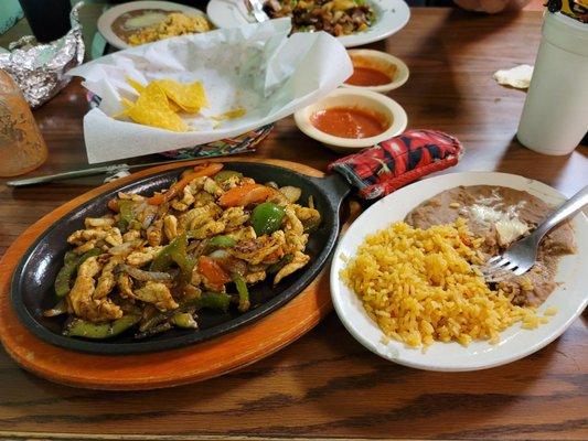 Chicken fajitas