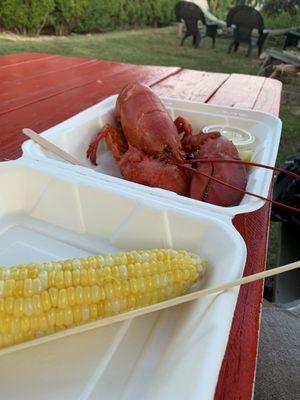 Lobster only, plus a corn