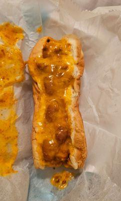 Chili cheese weiner, not good at all.