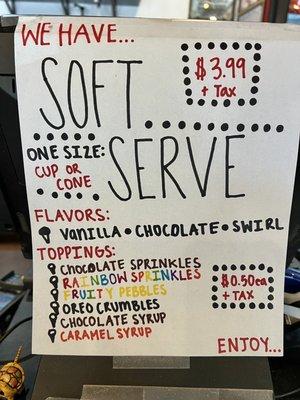 They have soft serve