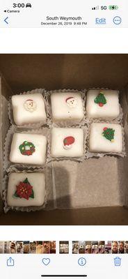 Christmas cake bites. SO delicious!! These pix are from dev 2019. Hope they still have them!