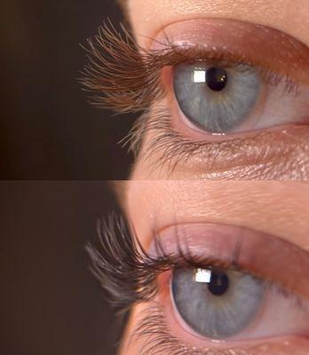 Lash lift and lash tint