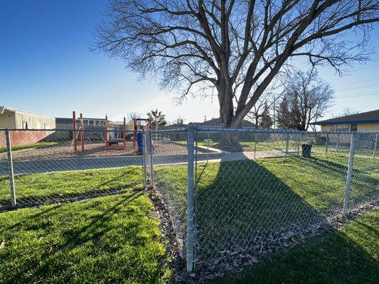 Large playground with ample shade