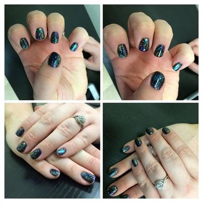 Another customized Shellac Nail Treatment, bring in a picture and we will create the look you are dreaming of!