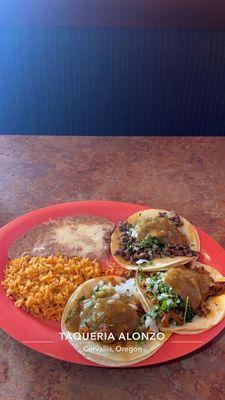 3 Taco Plate