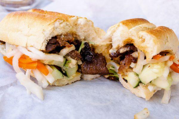 grilled pork banh mi