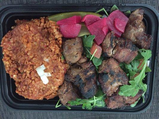 Lamb kebab with bulgur - delivery