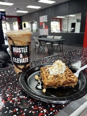 Iced Mocha Protein Coffee & Banana Crunch Protein Waffles