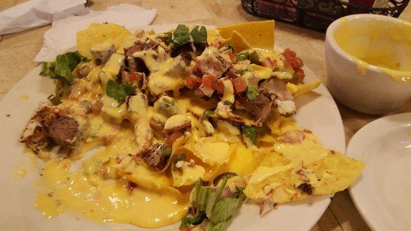 Nachos after we requested extra cheese