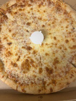 Medium cheese pizza.