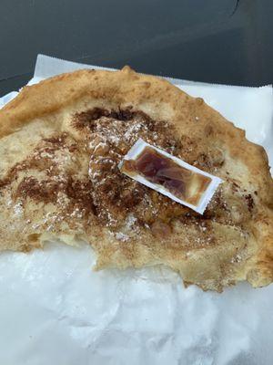 Navajo fry bread with cinnamon and honey