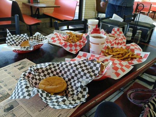 Today's special. Small cheeseburger, cup of chili, fries, small drink for $5! 1/14/18