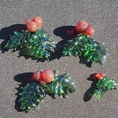 Holly Leaf Ornaments