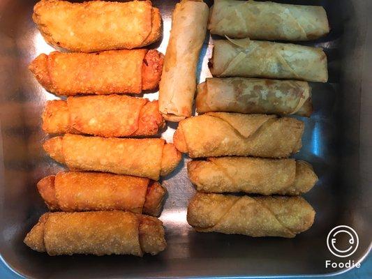 Egg roll and chicken roll