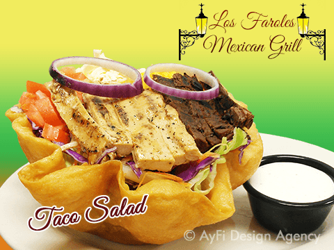 Taco Salad from Los Faroles Mexican Restaurant