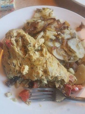 Egg Beater, Dry veggie omelette