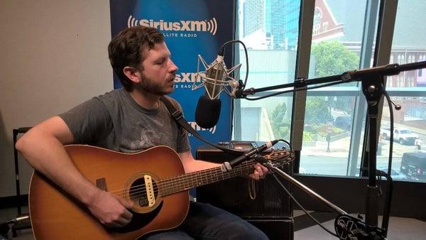 Songwriting instructor, Wilder Adkins, recording a session for SiriusXM.