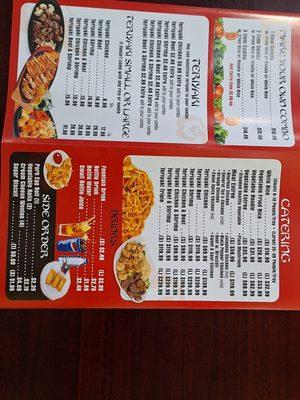 Menu back