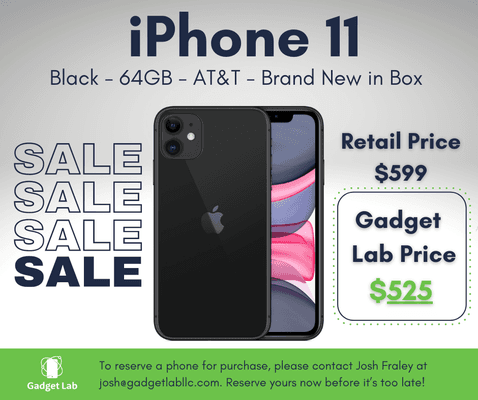 #BlackFriday has come early at the lab! Email Josh Fraley at josh@gadgetlabllc.com to reserve yours now while supplies last!