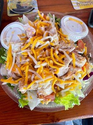 Large salad add chicken 5/5 Delicious!