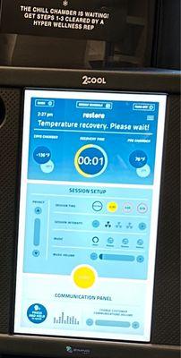 Digital Panay showing the end temperature