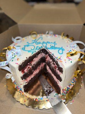 Chocolate raspberry cake