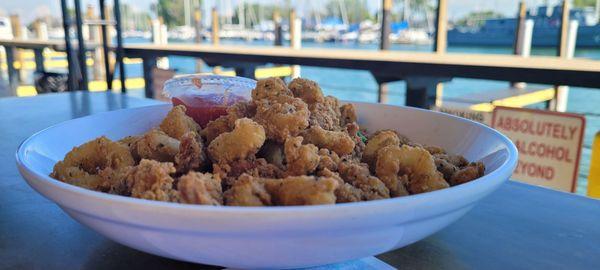 Great calamari came out pretty fast but things turned south after this.