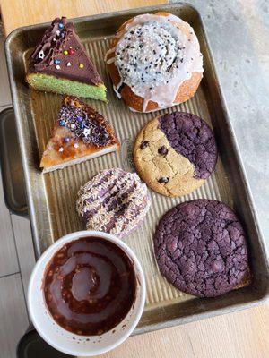 Variety of vegan Filipino pastries