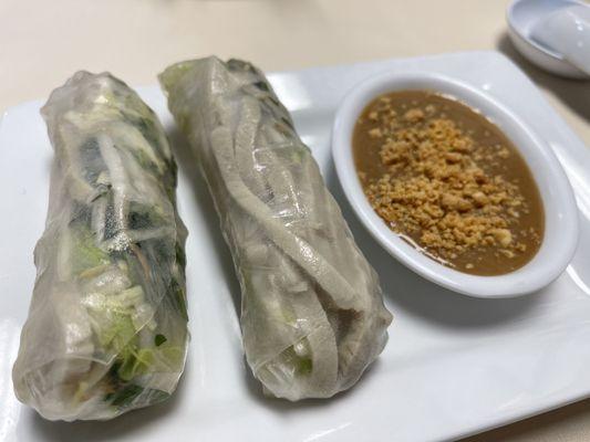 Pork spring rolls