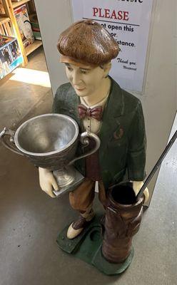 Vintage Golf Putting Statue. NO SOLD COMPS on eBay. But because there is one FOR SALE for $300, they want $150 for it.