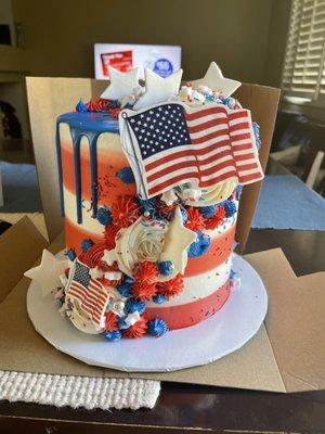 4th of July Bday cake