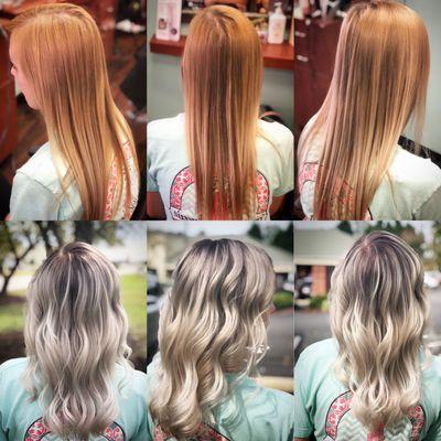 Blonding volor correction done by Sandi Adams