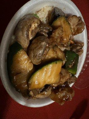 Mushroom Chicken bowl