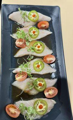 Yellowtail Jalapeño appetizer