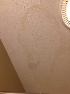 bathroom ceiling damage