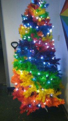 Pride Christmas tree... #NYE #ChristmasTree #Christmas