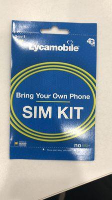 Lycamobile sim kit ! Promotion: Buy 3 month get 1 more month for free.