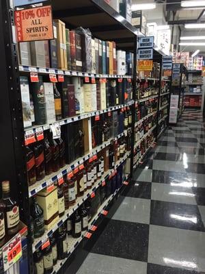 Scotches, whiskies, bourbons, vodkas, rums, tequilas, you name it! Take 10% off nonsale spirits (750 mL and up) on Mondays!