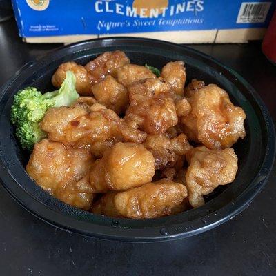 L15. Sesame Chicken Lunch Special (no rice) - this may be Orange Chicken