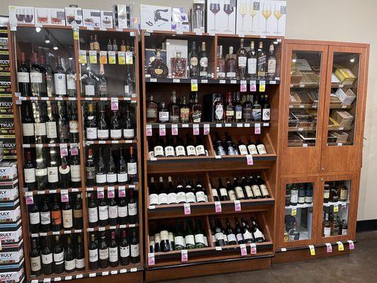 Nice selection of wine