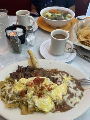 Good food , good service , and corn , flour tortillas are hand made ,