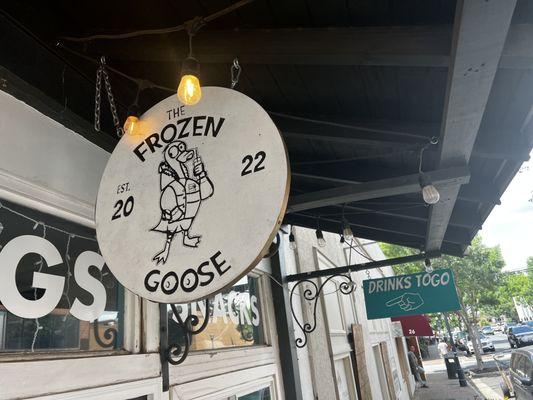 The Frozen Goose was established in 2022! Don't forget about our drinks to go!